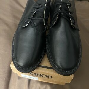 ASOS Women’s Black Leather Shoes (Size 10 fits like 9.5-10)